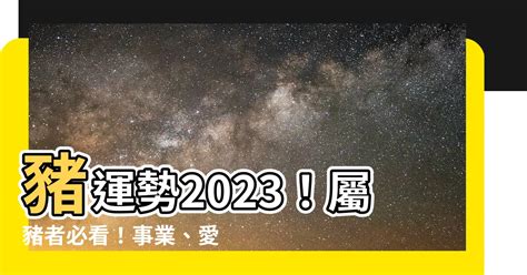 2023 豬運勢|【2023豬運勢】2023豬運勢：福星高照，一路旺到年底！ 財運桃。